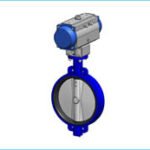 Butterfly valve with actuator