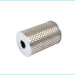 Oil filter perforated